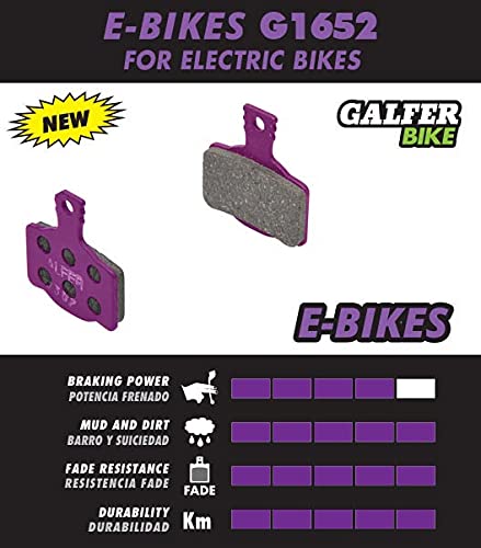 GALFER Magura MT5 MT7 E-Bike G1652 Unisex Adult Brake Pads, Purple